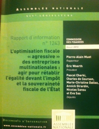 Rapport Parlementaire sur l’optimisation fiscale des entreprises multinationales