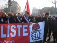 Manifestation à Lyon contre le plan de relance du gouvernement